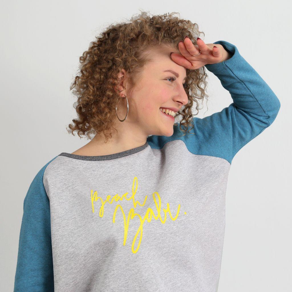 Papierschnittmuster Raglansweater Frau Mona XS-L